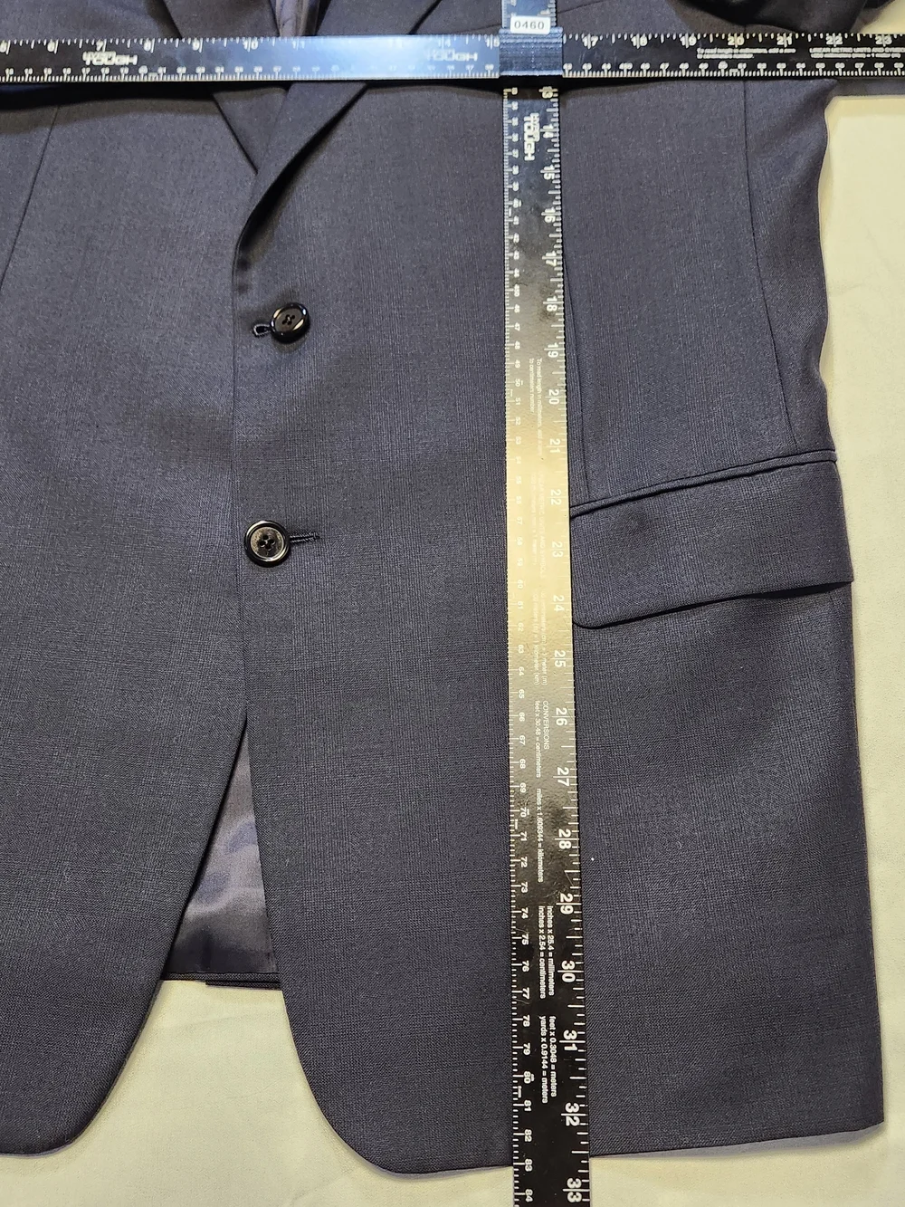 Hickey Freeman Loro Piana Blazer 42R Zelander 100% Wool Navy Sport Coat Italy